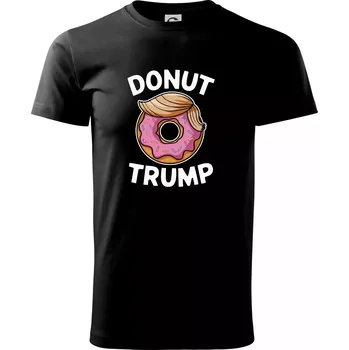 Pánské tričko Donut Trump - Triko extra velké (5-8XL) - 6XL ( Černá )