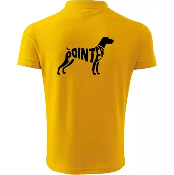 Pánská košile Pointer nápis v těle - Polokošile pánská Pique Polo 203 - 4XL ( Žlutá )