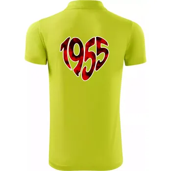 Pánská košile 1955 v srdci - Polokošile Victory sportovní (dresovina) - M ( Limetková )