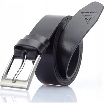 Opasek Pánský kožený Pásek černý ŠIROKÝ ke kalhotám Arius dlouhý 120 cm DÁREK
