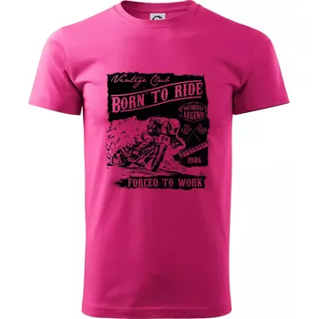 Pánská móda Motorcycle Legend - Klasické pánské triko vyšší gramáže - L ( Purpurová )