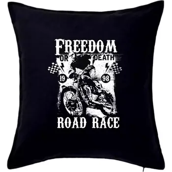Polštář Freedom or Death - Polštář 50x50 - 50x50 - Pouze potah ( Černá )