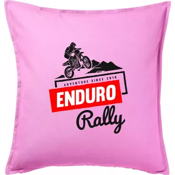Polštář Enduro rally - Polštář 50x50 - 50x50 - Pouze potah ( Růžová )