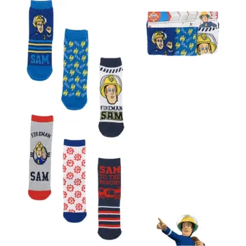 van der Erve Chlapecké ponožky POŽÁRNÍK SAM 3 pack Barva: S červenou, Velikost: 27/30