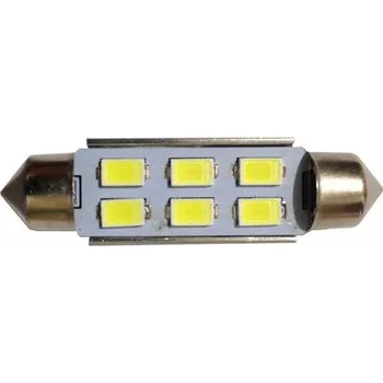 Autožárovka Žárovka LED SV8,5-8 sufit 39mm 12V bílá, 6xLED5730