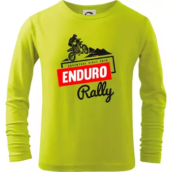 Dětská móda Enduro rally - Triko dětské Long Sleeve - 158 cm/12 let ( Limetková )