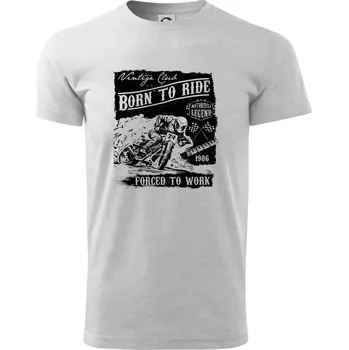 Motorcycle Legend - Triko extra velké (5-8XL) - 8XL ( Světlešedý Melír )