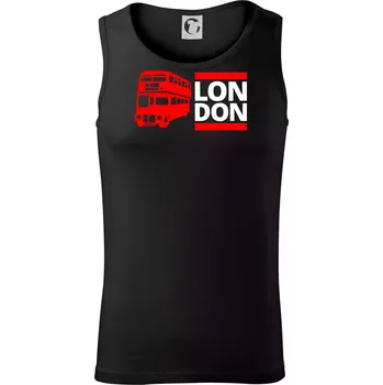 LON DON BUS - Tílko pánské Core - XL ( Černá )