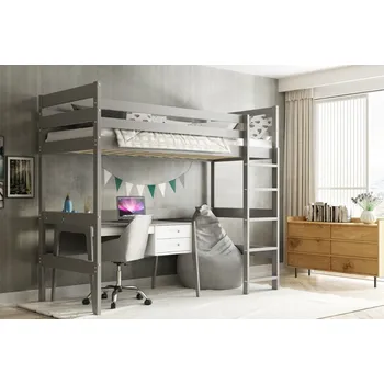 Postel Patrová dětská postel ANTRESOLA, Antracit