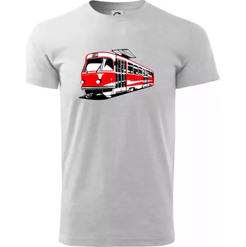 Pánské tričko Tramvaj T3R barevná - Triko extra velké (5-8XL) - 6XL ( Světlešedý Melír )