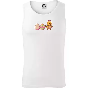 Evoluce vajíčka - velikonoce - kuře - Tílko pánské Core - S ( Bílá )