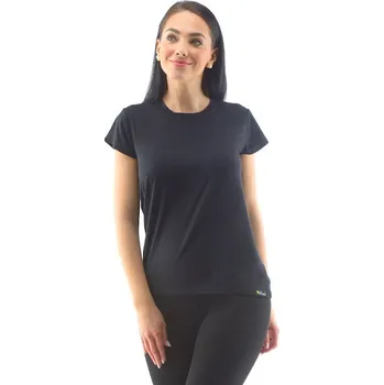 Dámské tričko GINA dámské tričko s krátkým rukávem, krátký rukáv, šité, jednobarevné ECO Bamboo Sport 18045P - černá M, vel. M, černá