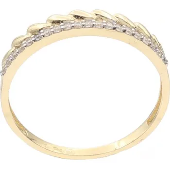 Prsten Zlatý prsten se zirkony AZR874, vel. 54, 1.5 g (585/1000)