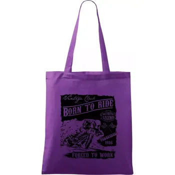 Nákupní taška Motorcycle Legend - Taška bavlněná - 42 x 38 cm ( Fialová )