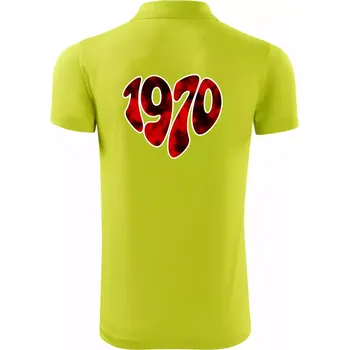 Pánská košile 1970 v srdci - Polokošile Victory sportovní (dresovina) - S ( Limetková )