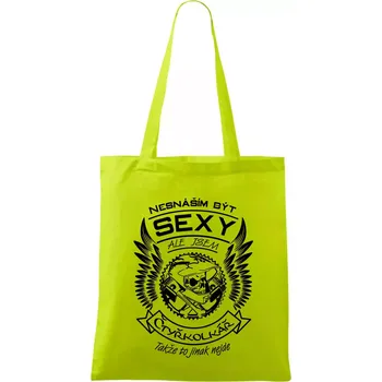 Nesnáším být sexy - čtyřkolkář - Taška bavlněná - 42 x 38 cm ( Limetková )