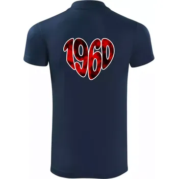 Pánská košile 1960 v srdci - Polokošile Victory sportovní (dresovina) - 3XL ( Námořní modrá (velmi tmavá - téměř černá) )