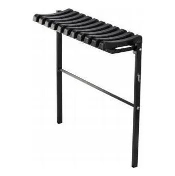 Zahradní lavice Skládací lavička na hřbitov 86 cm černá