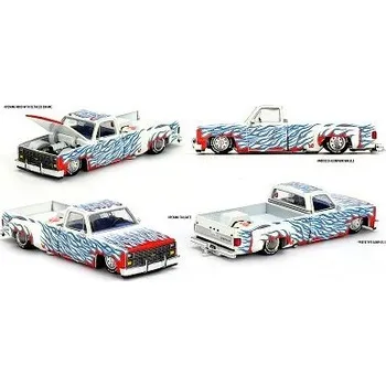 autíčko MINI GT Chevrolet Silverado Dually on Fire V2 157