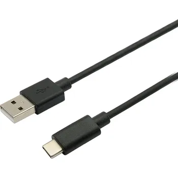 Datový kabel C-TECH USB 2.0 AM na USB-C kabel (AM/CM), 1m, černý