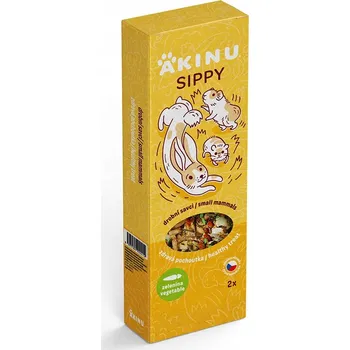 Krmivo pro hlodavce Akinu pamlsky - dřevěné hobliny 0,1 kg pro křeček, osmák degu, králíka, myš, činčilu, morče