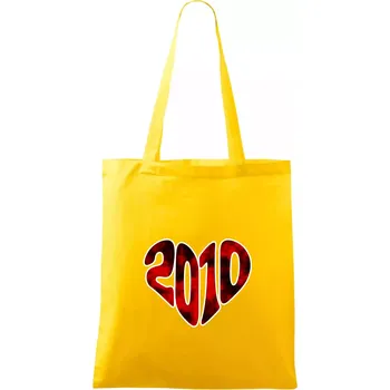 2010 v srdci - Taška bavlněná - 42 x 38 cm ( Žlutá )