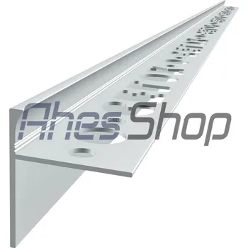 Stavební profil Balkónový profil TERASOVÝ v.10mm 2,5m - elox stříbrná