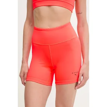 Dámské kraťasy Tréninkové šortky Puma PUMA x HYROX dámské, oranžová barva, high waist, 527636 23X, vel. XS