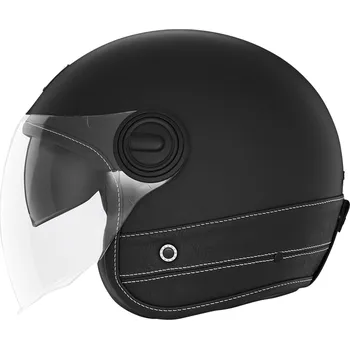 Helma na motorku Otevřená helma na motorku NOX PREMIUM Heritage černá kůže XS