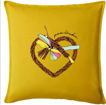 Polštář Pomláska barevně - Polštář 50x50 - 50x50 - Pouze potah ( Žlutá )