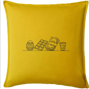 Polštář Evoluce velikonoc - koleda - Polštář 50x50 - 50x50 - Pouze potah ( Žlutá )