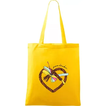 Nákupní taška Pomláska barevně - Taška bavlněná - 42 x 38 cm ( Žlutá )