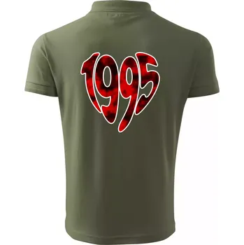 Pánská košile 1995 v srdci - Polokošile pánská Pique Polo 203 - 4XL ( Khaki )