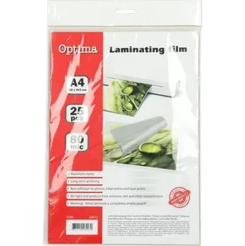 Laminovací fólie Laminovací fólie A4 80 my 25 ks lesklá