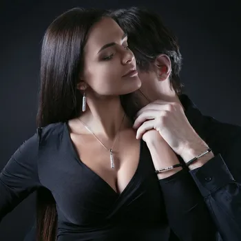 Náramek Lampglas Křišťálový náramek Shamballa Ice Queen For Her & For Him s ryzím stříbrem v perle Lampglas materiál kovu: rhodiované stříbro Ag 925/1000