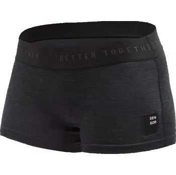 Kalhotky SENSOR MERINO CORDURA dámské kalhotky s nohavičkou černá XL