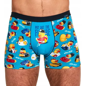 Pánské spodní prádlo Pánské boxerky Cornette Tattoo 280/186 Duck vel. M (46) s gumovými kačenkami