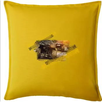 Polštář ATV čtyřkolka v bahně - Polštář 50x50 - 50x50 - Pouze potah ( Žlutá )