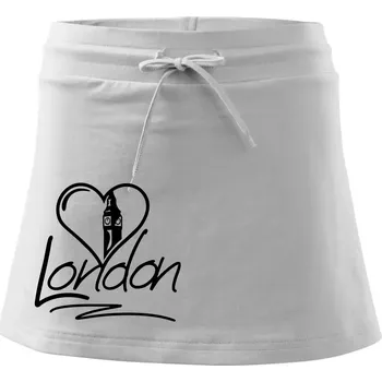 Dámská sukně London Love - Sportovní sukně - two in one - L ( Bílá )