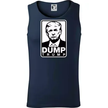 Dump Trump - Tílko pánské Core - S ( Námořní modrá (velmi tmavá - téměř černá) )