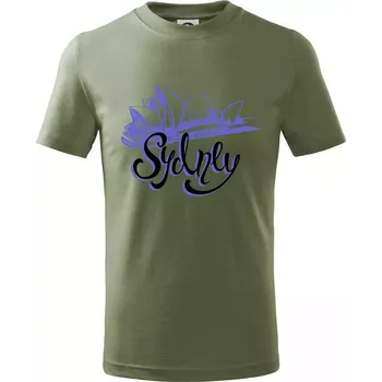Sydney Lettering - Tričko dětské bavlněné - 104-110cm / 3-4 roky ( Khaki )