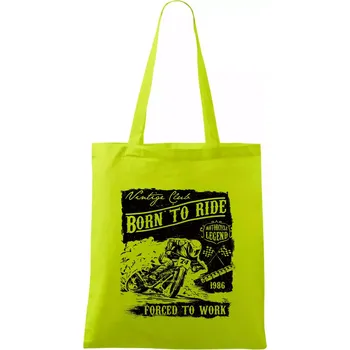 Motorcycle Legend - Taška bavlněná - 42 x 38 cm ( Limetková )