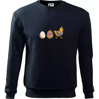Chlapecké tričko Evoluce vajíčka - velikonoce - slepice - Mikina Essential dětská - 158 cm/12 let ( Námořní modrá (téměř černá) )