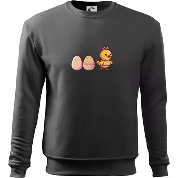 Chlapecké tričko Evoluce vajíčka - velikonoce - kuře - Mikina Essential dětská - 146 cm/10 let ( Tmavá břidlice (šedá se zeleným nádechem) )