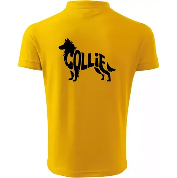 Pánská košile Colie nápis v těle - Polokošile pánská Pique Polo 203 - 2XL ( Žlutá )