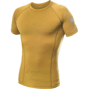 Pánské tričko SENSOR MERINO AIR pánské triko kr.rukáv mustard M