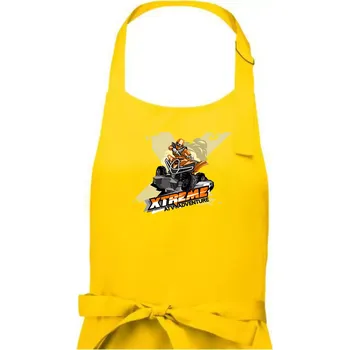 Kuchyňská zástěra ATV čtyřkolka Xtreme oranžová - Dámská zástěra na vaření - Univerzální velikost ( Žlutá )