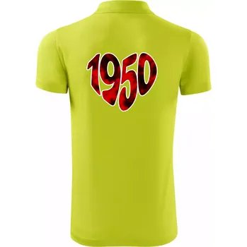 Pánská košile 1950 v srdci - Polokošile Victory sportovní (dresovina) - S ( Limetková )