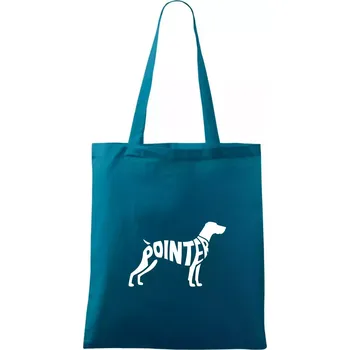Pointer nápis v těle - Taška bavlněná - 42 x 38 cm ( Petrolejová )