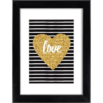 Rám na obraz Hama rámeček plastový RIO, černá, 15x20 cm